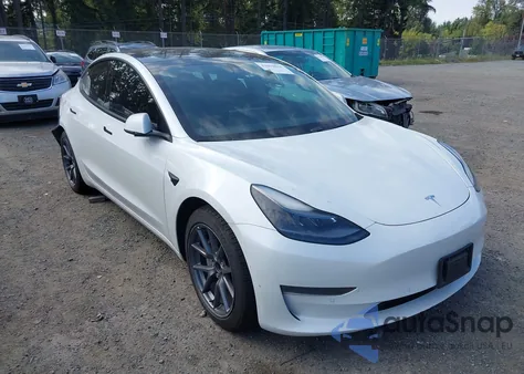 2021 Tesla Model 3 Standard Range Plus Rear-Wheel Drive из США, поврежденный, VIN 5YJ3E1EA3MF870838